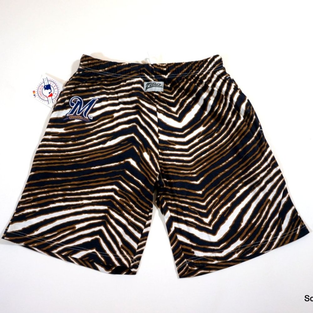 Zubaz Retro MLB Milwaukee Brewers Men's Medium